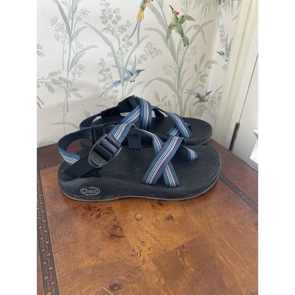 Chaco sport sandals womens size 6 blue and pink S24 - Picture 1 of 6